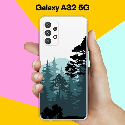 Силиконовый чехол на Samsung Galaxy A32 5G Лес / для Самсунг Галакси А32 5Джи чехол для samsung galaxy a14 5g самсунг галакси а14 5джи с защитой камеры и подложкой зеленый