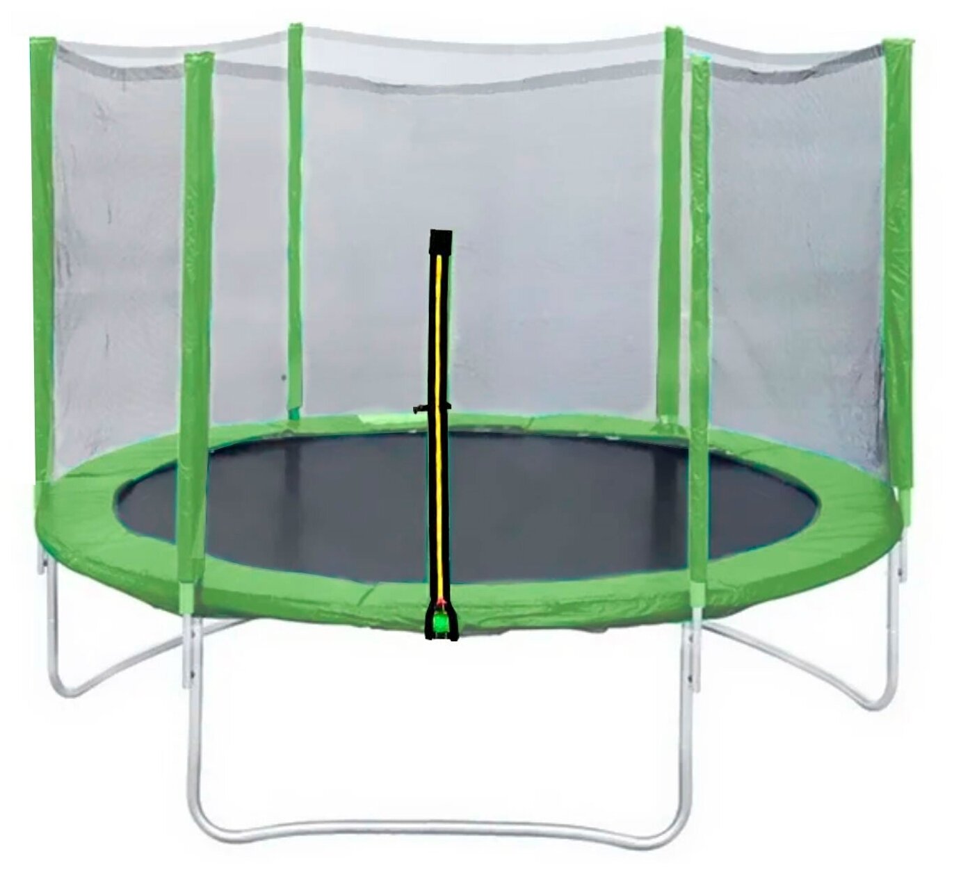 Батут DFC Trampoline Fitness с наружной сеткой 10FT (305 см) светло-зеленый