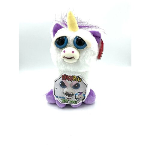 Мягкая игрушка Feisty Pets Злой / Добрый Единорог Блестящая Гленда / 22 см