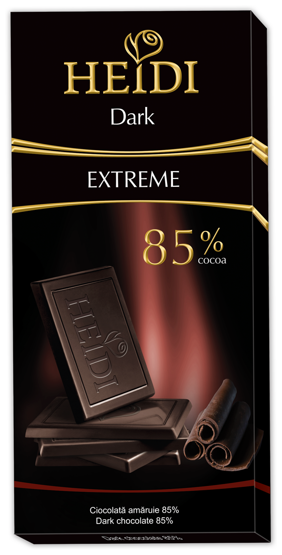 Шоколад горький 85% Heidi Dark Экстрем 80 г - фотография № 1