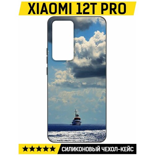 Чехол-накладка Krutoff Soft Case Море для Xiaomi 12T Pro черный чехол накладка krutoff soft case постер для xiaomi 12t pro черный