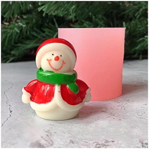 Молд силиконовый Снеговик в шубе