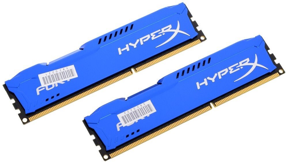 Модуль памяти KINGSTON HyperX FURY Blue Series DDR3 - 2x 4Гб 1600, DIMM, Ret - фото №8