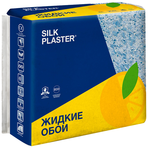 Жидкие обои SILKPLASTER SILK PLASTER Absolute А422, голубые, 1,3 кг