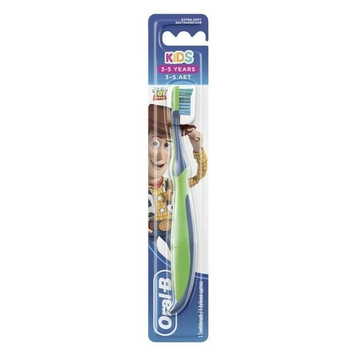 Зубная щётка Oral-B Kids Toy Story, для детей, 3-5 лет, экстрамягкая, 1 шт.