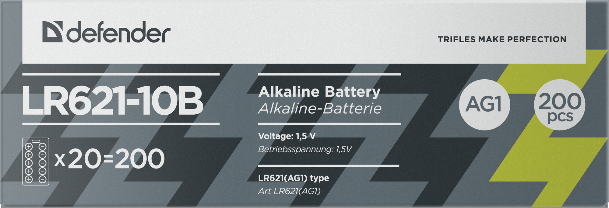 Батарейки Defender LR621-10B AG1 10 шт 56301 - фото №4