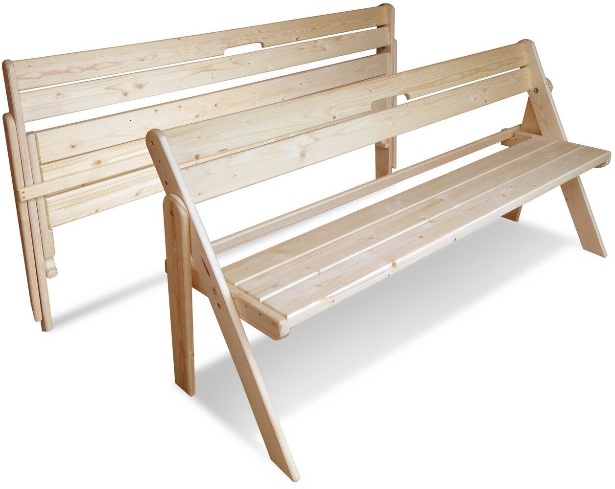 Скамейка складная (1 метр) деревянная