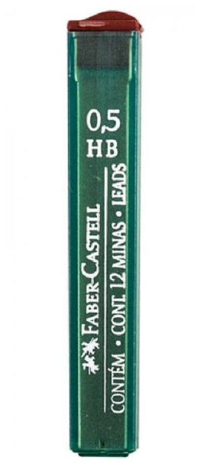 Faber-Castell Грифели для механического карандаша HB, 0,5 мм, 12 шт. 521500