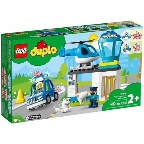 Конструктор Lego Duplo Полицейский участок и вертолёт (10959 Police Station & Helicopter)