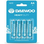 Солевая батарейка Daewoo R 6 Heavy Duty BL-4 5029309 - изображение