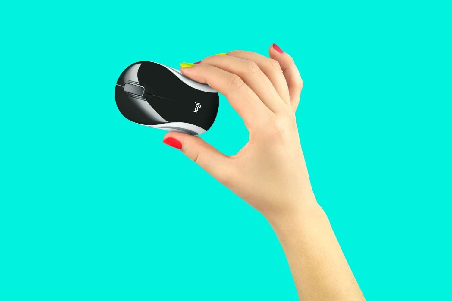 Logitech Wireless Mini Mouse M187 (черный) - фото №6