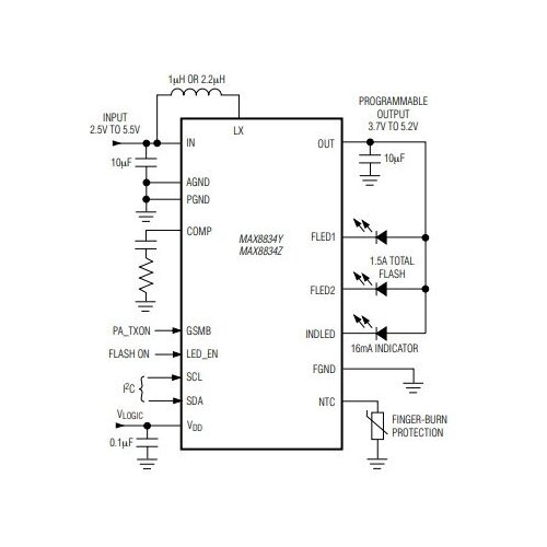 Микросхема MAX8834YEWP