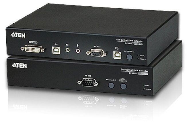 KVM-переключатель EXT FIBER 600M USB/DVI CE680-AT-G ATEN