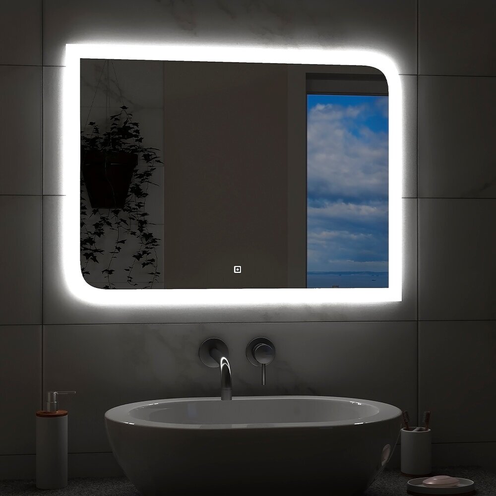 Зеркало Континент Фантазия ЗЛП37 LED 80/60 c подсветкой - фотография № 4
