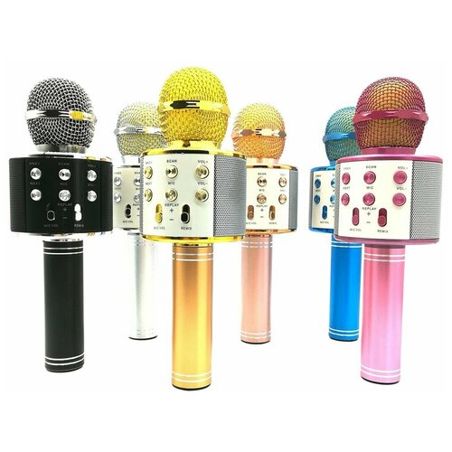 Микрофон для караоке LuazON LZZ-56 WS-858 1800 мАч розовый 108500₽