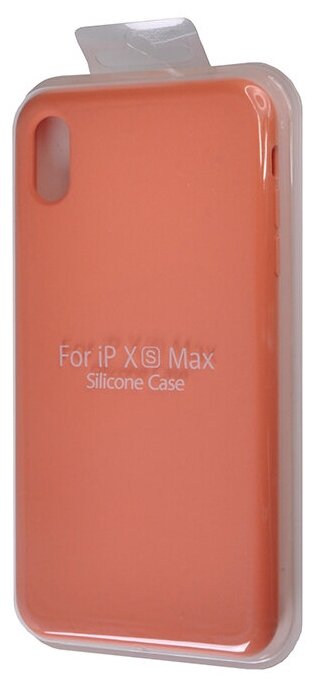 Чехол-накладка для iPhone XS Max SILICONE CASE NL коралловый (27)