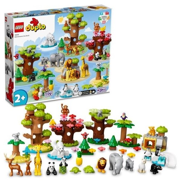 Конструктор LEGO Duplo Дикие животные мира Wild Animals of the World 141 деталь