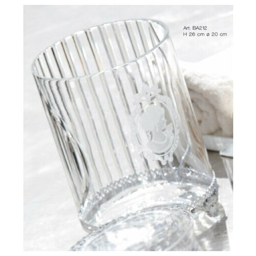 Баночка для мусора настольная IL PARALUME MARINA SET CAMEO BA212/CR/TR хром d200h260