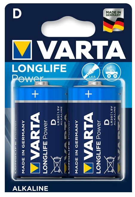 Батарейка VARTA LONGLIFE Power D/LR20