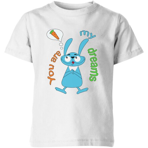 мужская футболка заяц мечтатель s синий Футболка Us Basic, размер 4, белый