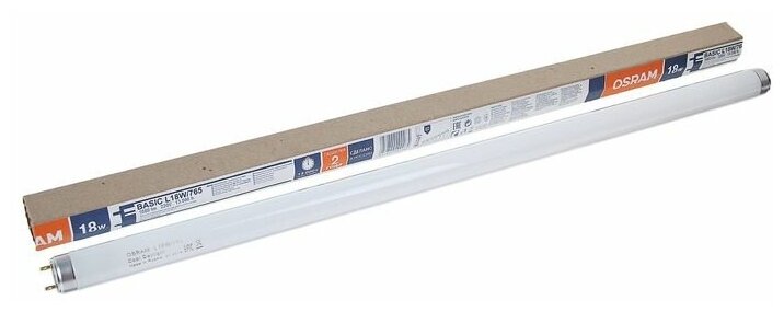 Osram Лампа люминесцентная Osram L 18W/765, G13, 18 Вт, 6500 К, 590 мм