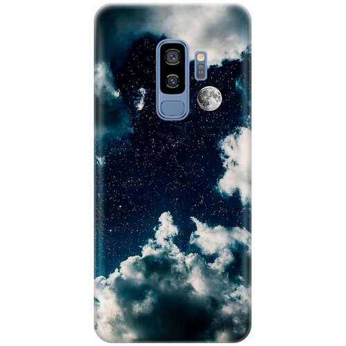 фото Силиконовый чехол на samsung galaxy s9+ / самсунг с9 плюс с принтом "лунное небо" re:pa