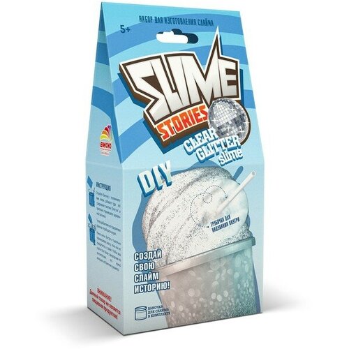 Набор для опытов и экспериментов Slime Stories Clear glitter серия Юный химик 486₽