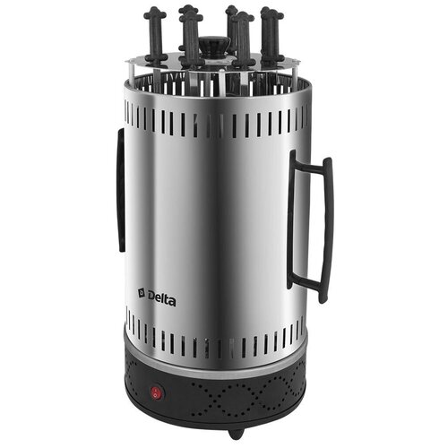 Шашлычница электрическая DELTA DL-6701 1200Вт 8 шампуров XXL метал нагрев элемент 6 369000₽