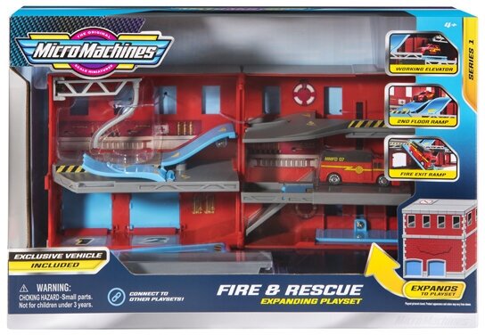 Игровой набор MicroMachines - пожарная станция