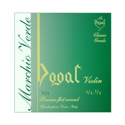 Комплект струн для скрипки 1/8-1/16 Dogal Marchio Verde V21B комплект струн для мандолины dogal marchio blu b96