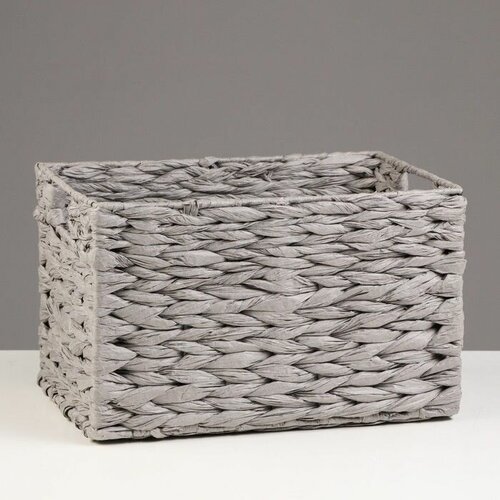 Корзина стеллажная Колос 31х22х19 см серый 2640₽