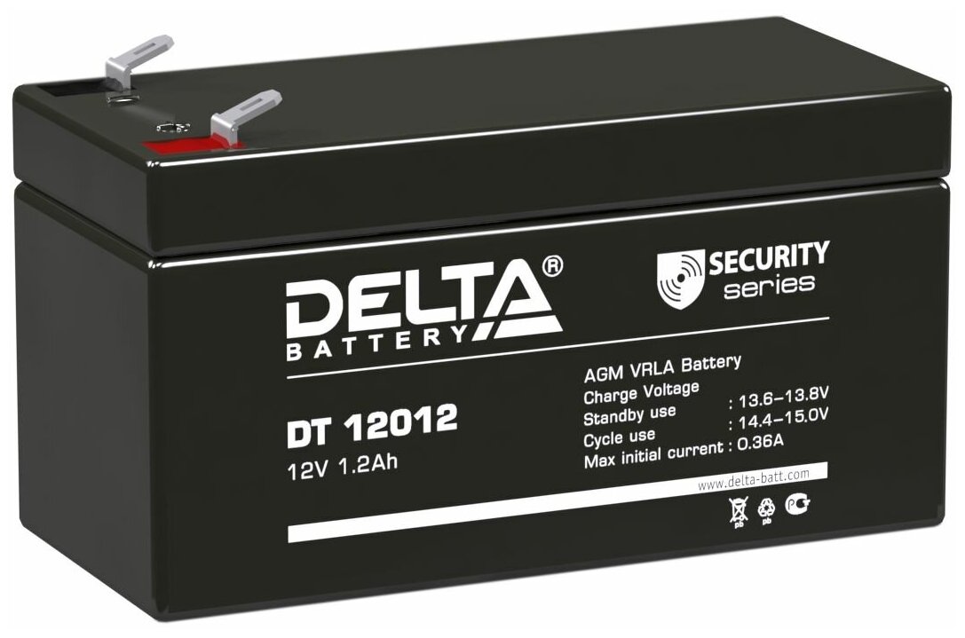 Аккумуляторная батарея Delta DT 12012 12V 1.2Ah