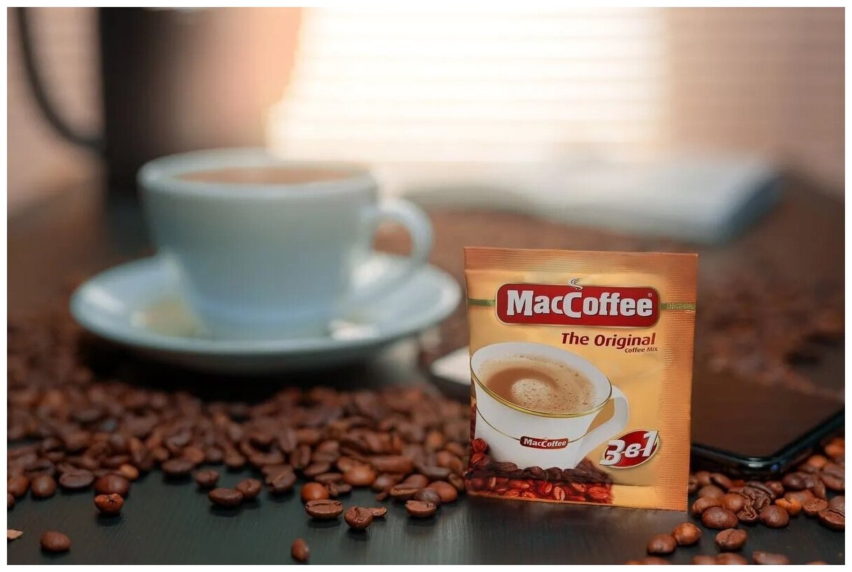 МасСoffee (МакКофе) the Original кофейный напиток 3 в 1, 25 пакетиков - фотография № 3