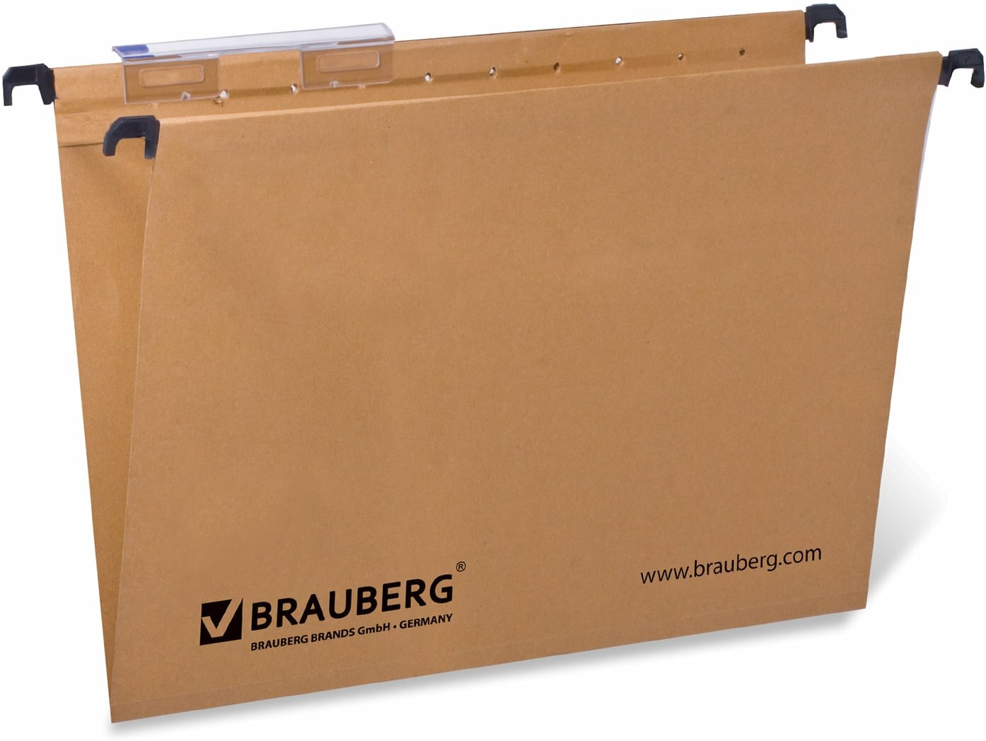 BRAUBERG подвесные папки А4, картон, 10 штук, коричневый - фото №9