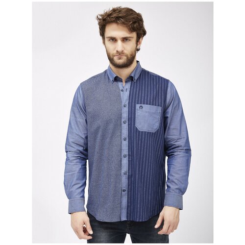 Рубашка Claudio Campione, размер M, синий