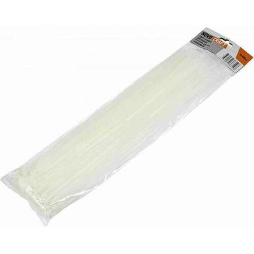 NOVOCRAFT Хомут-стяжка нейлоновая 5x400 мм белая уп 100 шт HCC054000100 1254₽