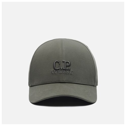 фото Кепка c.p. company embroidered logo gabardine зелёный , размер one size
