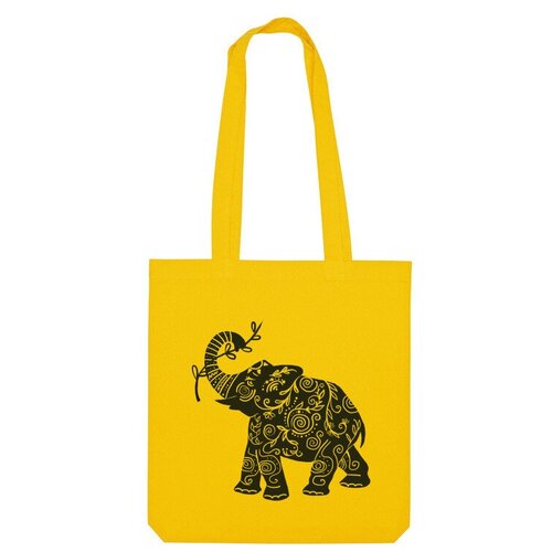 Сумка шоппер Us Basic, желтый мужская футболка слон стилизация m серый меланж