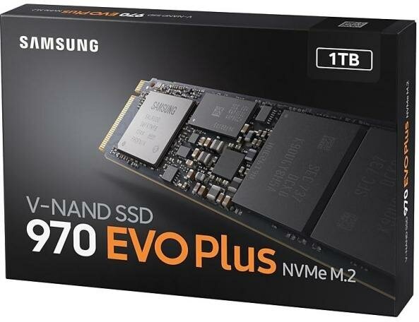 Твердотельный накопитель SSD M.2 1 Tb Samsung 970 EVO Plus Read 3500Mb/s Write 3300Mb/s 3D MLC (MZ-V7S1T0BW)