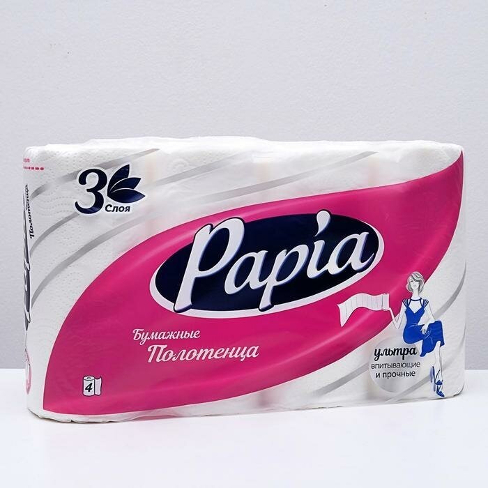 Бумажные полотенца Papia 2 рулона 3 слоя Hayat - фото №9