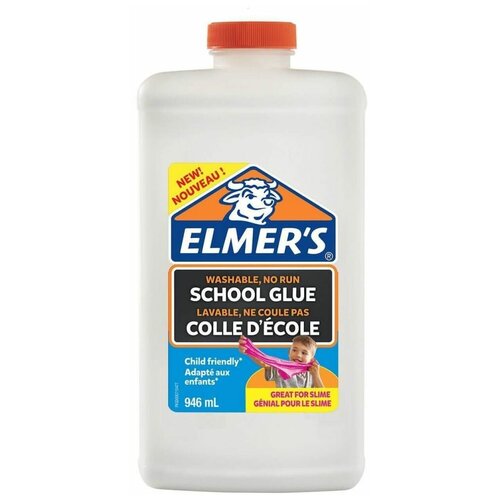 фото Набор elmer's клей для слаймов school glue 946 мл белый