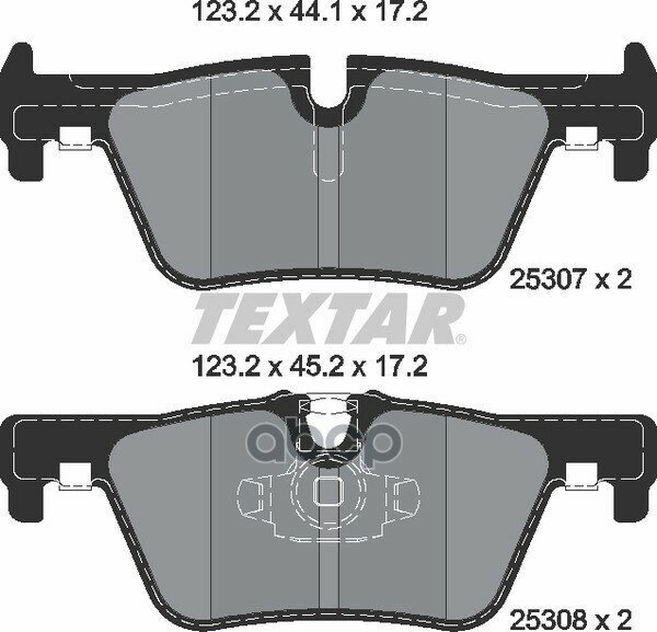 Колодки Тормозные Задние Textar арт. 2530701