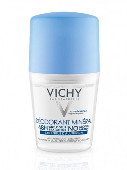 Vichy DEODORANT MINERAL Sans Sels D'Aluminium (Дезодорант с минералами без солей алюминия 48 часов свежести), 50 мл