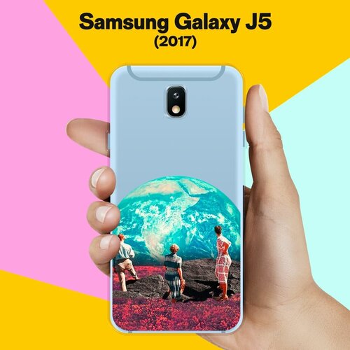 Силиконовый чехол на Samsung Galaxy J5 (2017) Вид на Землю / для Самсунг Галакси Джей 5 2017 силиконовый чехол на samsung galaxy j5 2017 бабочки 9 для самсунг галакси джей 5 2017