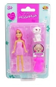 Кукла Abtoys Модница 9 см, PT-01384 разноцветный