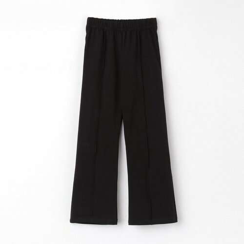Minaku, размер 134, черный брюки для девочки цвет светло серый рост 134