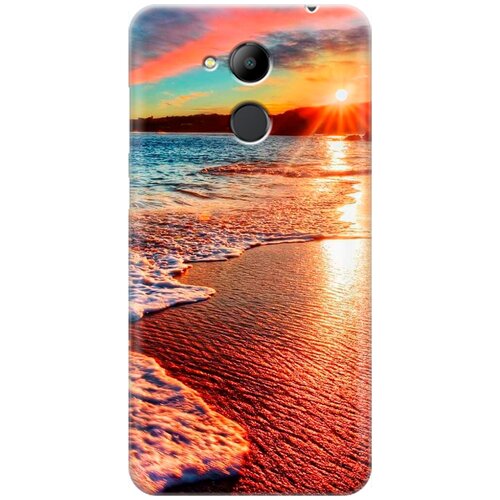 фото Силиконовый чехол на honor 6c pro / хонор 6с про с принтом "залитый светом пляж" gosso