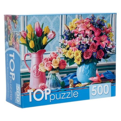 фото Пазл «вазы с яркими цветами», 500 элементов теропром