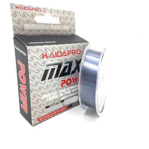 фото Леска kaida max power 100м 0.20мм 2.88кг 6.34lb