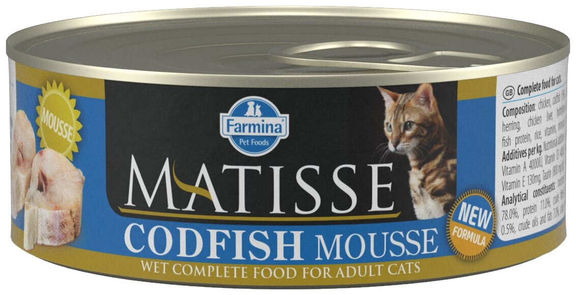 Матисс мусс для кошек с треской MATISSE CAT MOUSSE CODFISH